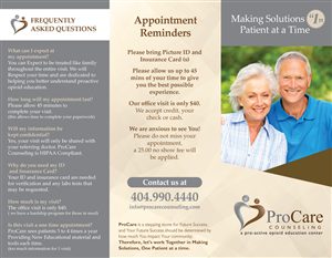 Brochure Design by Squaredot for Pro Care Counseling | Design: #5299528