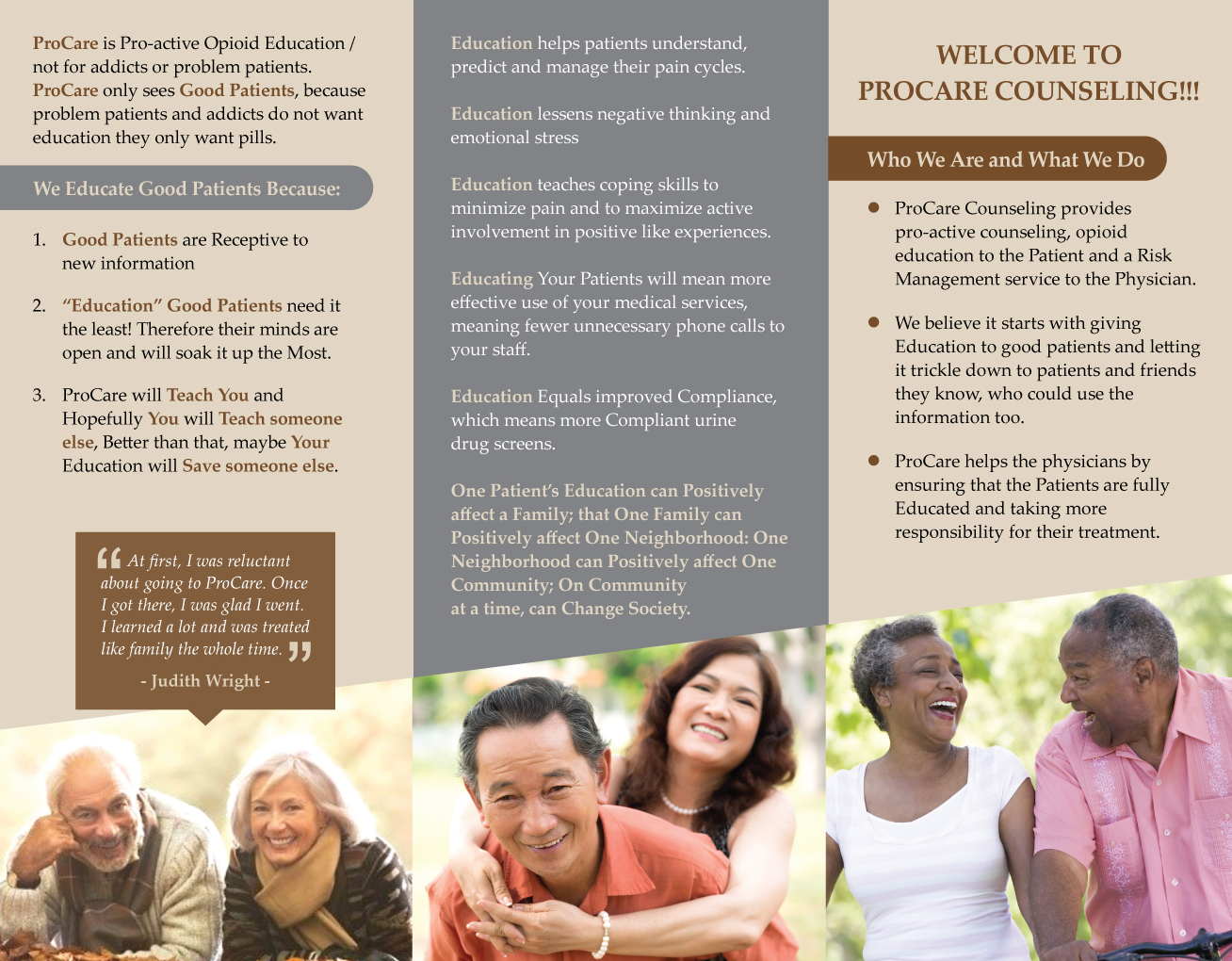 Broschüren-Design von Squaredot für Pro Care Counseling | Design #5299634