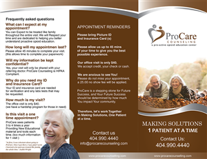 Brochure Design by Sarmishtha Chattopadhyay_loginchange for Pro Care Counseling | Design: #5299391