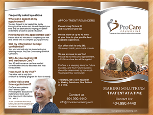 Brochure Design by Sarmishtha Chattopadhyay_loginchange for Pro Care Counseling | Design: #5299505