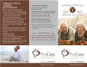 Brochure Design by creativeride for Pro Care Counseling | Design: #5306350
