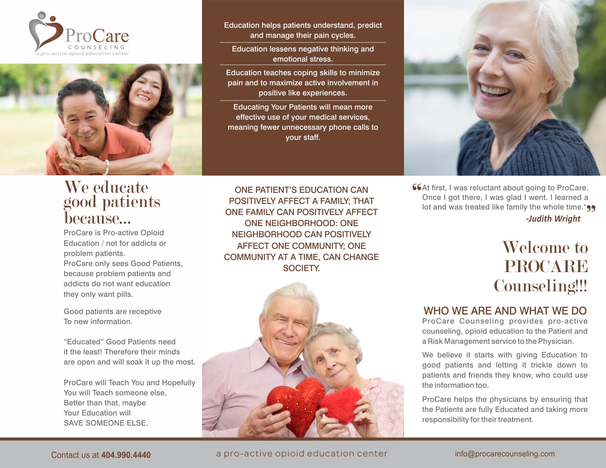 Brochure Design by creativeride for Pro Care Counseling | Design #5320512