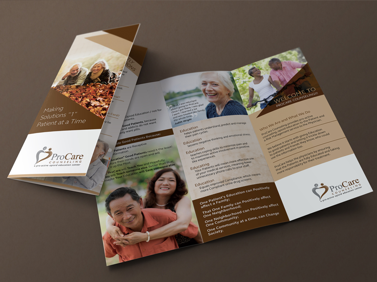Brochure Design by MilM for Pro Care Counseling | Design #5297901