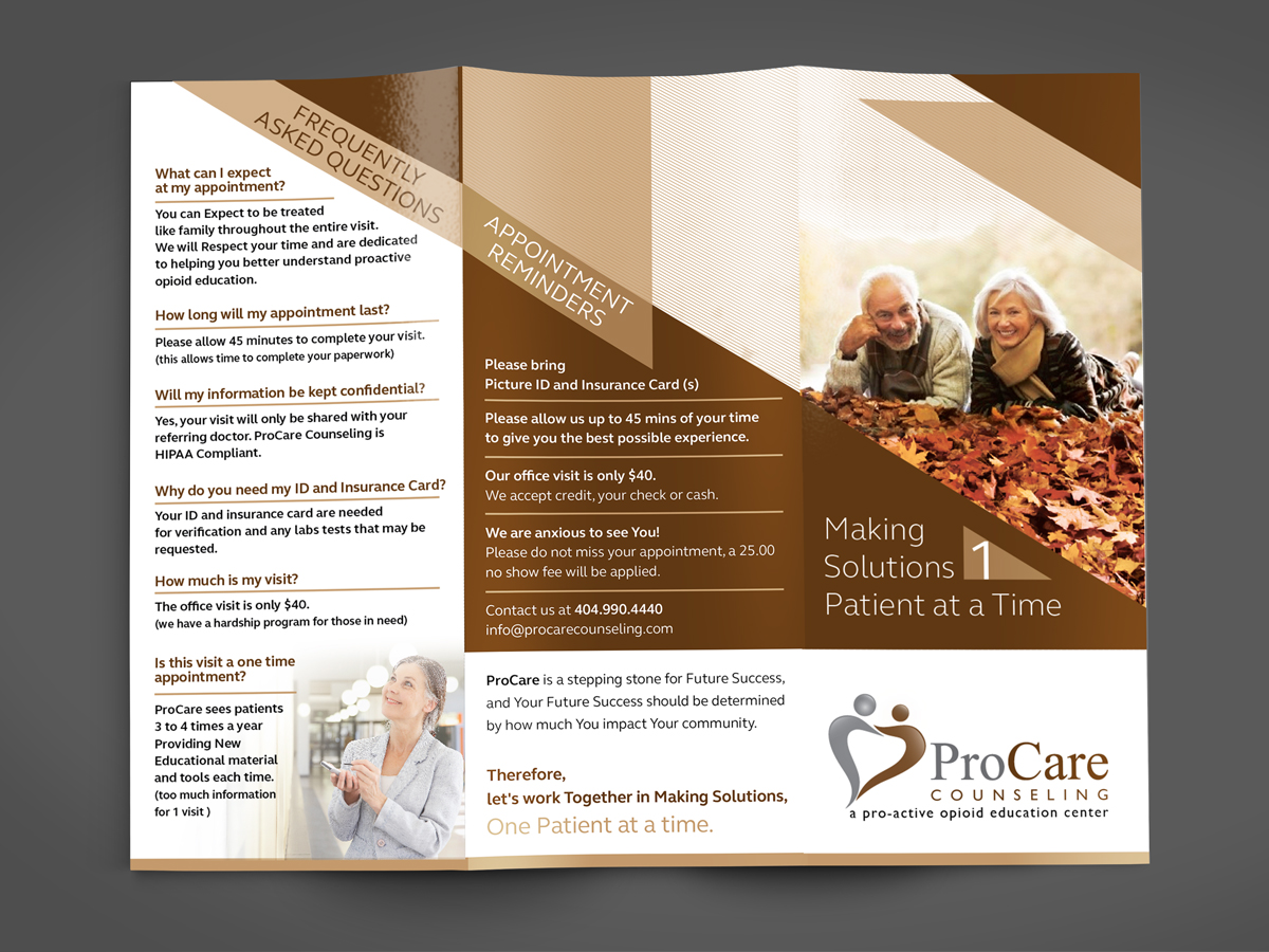 Broschüren-Design von MilM für Pro Care Counseling | Design #5304347