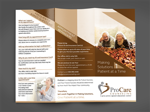 Brochure Design by MilM for Pro Care Counseling | Design: #5304347