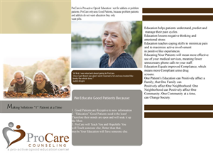 Brochure Design by Mchildress123 for Pro Care Counseling | Design: #5293147