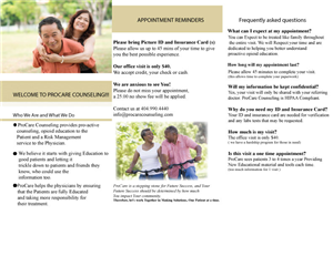 Brochure Design by Mchildress123 for Pro Care Counseling | Design: #5293148