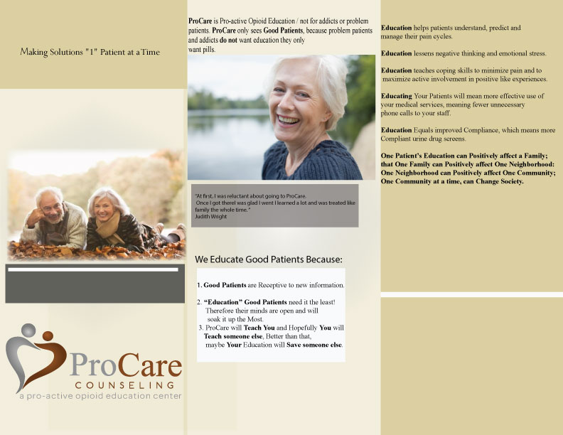 Brochure Design by Mchildress123 for Pro Care Counseling | Design #5293653