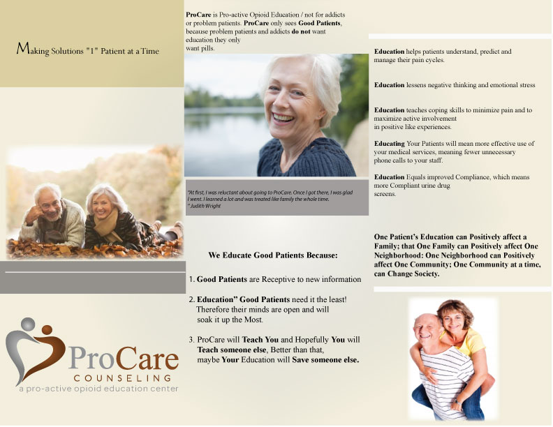 Brochure Design by Mchildress123 for Pro Care Counseling | Design #5297450