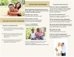 Brochure Design by Mchildress123 for Pro Care Counseling | Design: #5297453