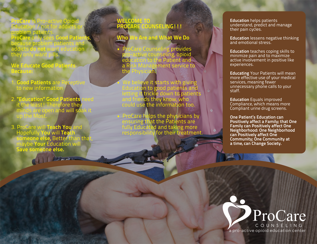 Broschüren-Design von barinix für Pro Care Counseling | Design #5298201