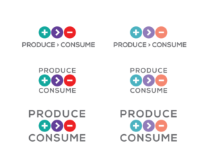 Produce > Consume | Diseño de Logo por ABG