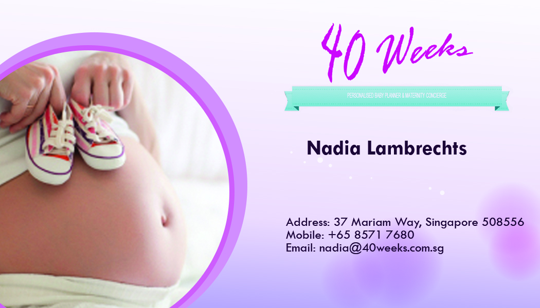 Design de Carte de Visite par yheboi pour 40 Weeks | Design #1488059