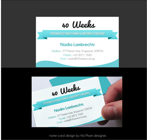 Diseño de Tarjeta de Presentación por Hana para 40 Weeks | Diseño #1473394