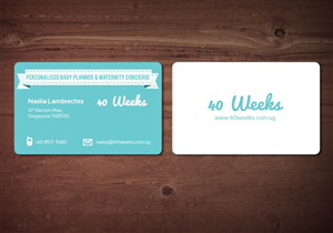 Business Card Design by MNM for 40 Weeks | Design: #1478311