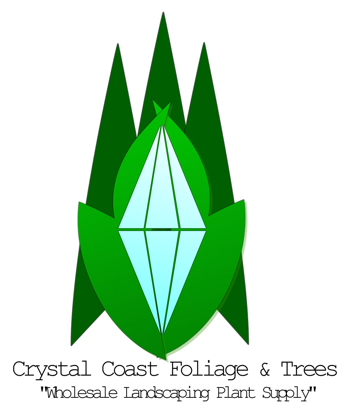 Logo Design by federicoc09 for Crystal Coast Foliage & Trees | Design #1474862