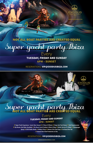 Super Yacht Party Ibiza | Design de Flyer par INGA DESIGN