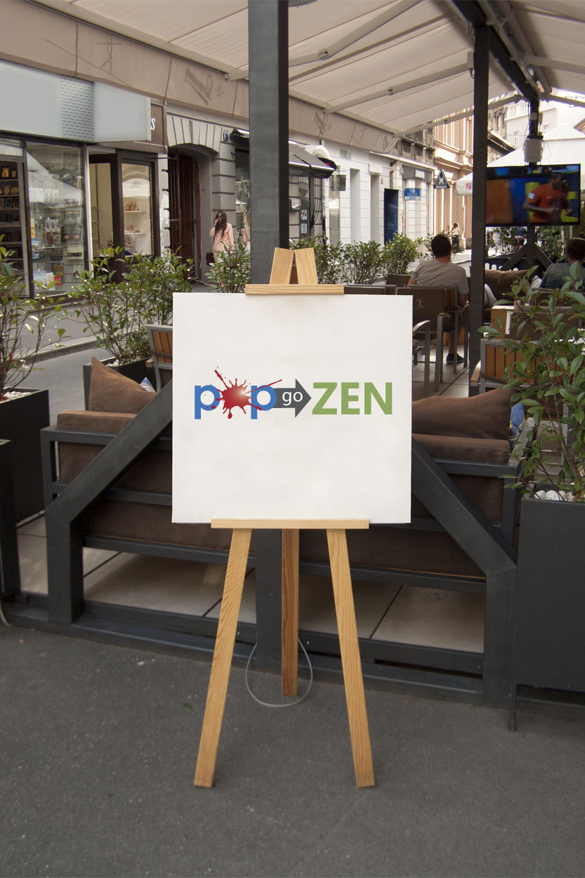 Logo Design by franNsd for Pop Go Zen | Design #5306484