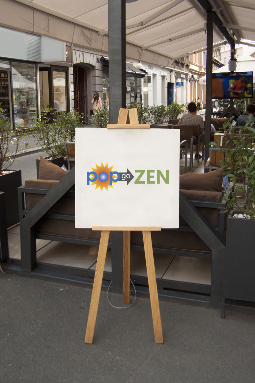 Logo Design by franNsd for Pop Go Zen | Design #5313207