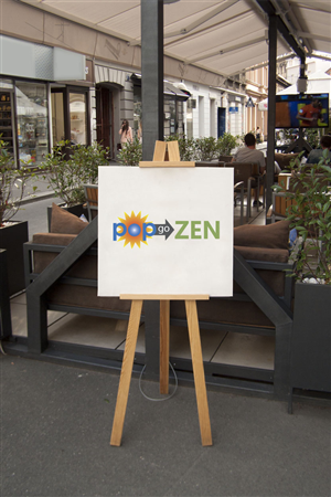 Logo Design by franNsd for Pop Go Zen | Design: #5313207