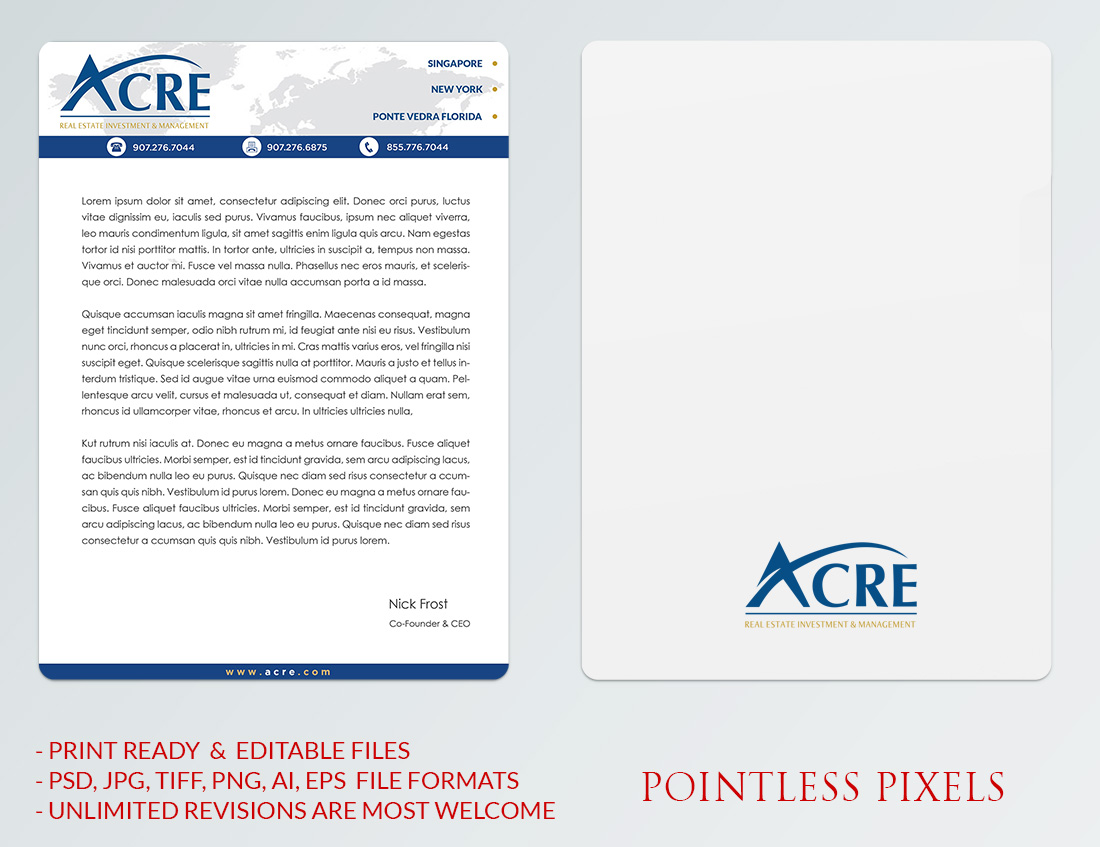 Diseño de Membrete por Pointless Pixels India para este proyecto | Diseño #5344726