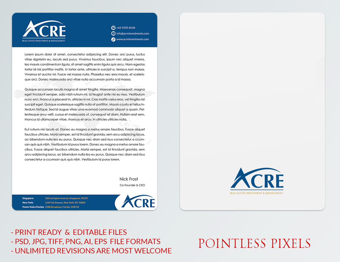 Diseño de Membrete por Pointless Pixels India para este proyecto | Diseño #5344736