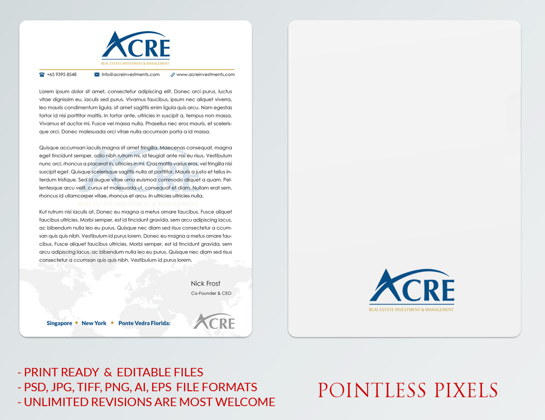 Letterhead Design by Pointless Pixels India for this project | Design #5344810