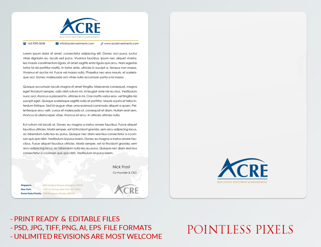 Briefkopf-Design von Pointless Pixels India für dieses Projekt | Design #5344813