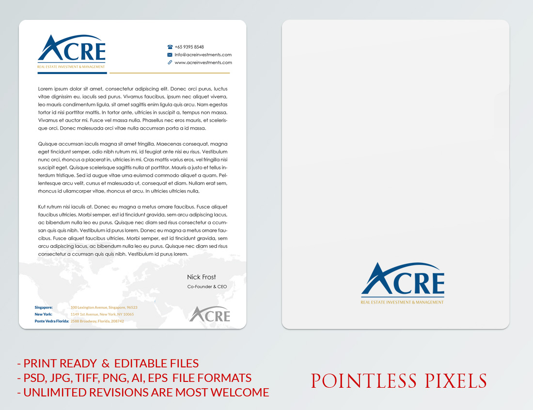 Diseño de Membrete por Pointless Pixels India para este proyecto | Diseño #5344825