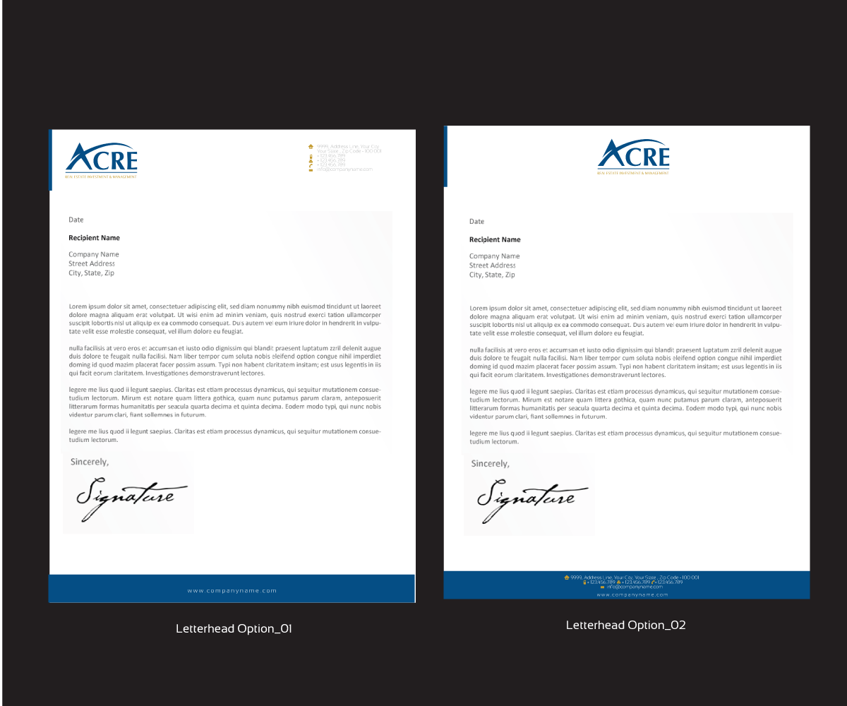 Letterhead Design by AMBOGEStudios for this project | Design #5298894