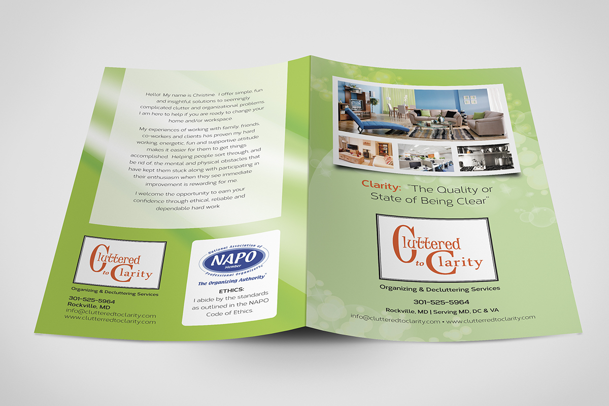 Brochure Design by laxman2creative for Cluttered to Clarity | Design #5345895