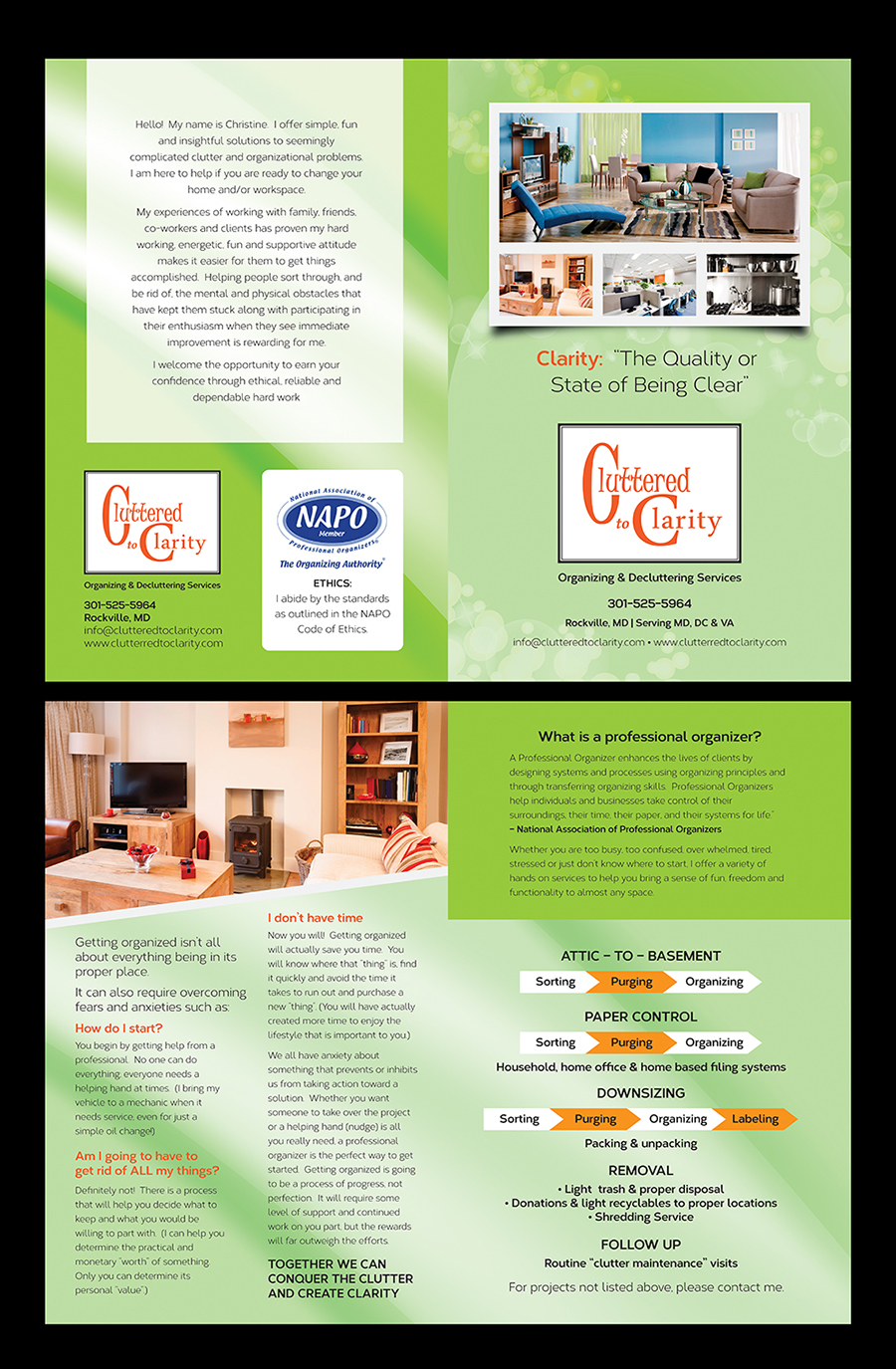 Brochure Design by laxman2creative for Cluttered to Clarity | Design #5345911