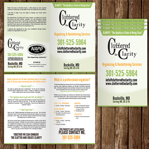 Brochure Design by rex-designs for Cluttered to Clarity | Design: #5329742