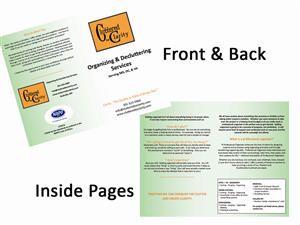 Brochure Design by HeyAyeJ for Cluttered to Clarity | Design #5334837