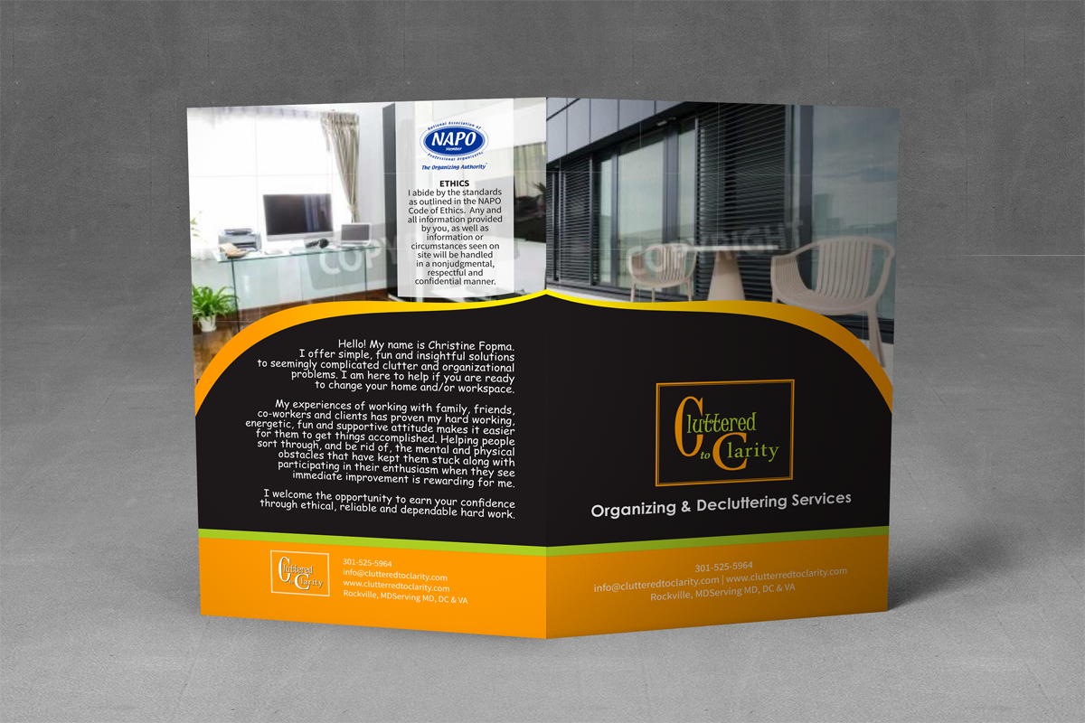 Brochure Design by barinix for Cluttered to Clarity | Design #5343382