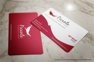 Business card design for Picante Productions, and Event & Entertainment business | Business Card Design by MT