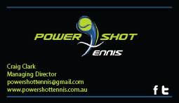 Diseño de Tarjeta de Presentación por Austin Howlett para Power Shot Tennis | Diseño #1475062