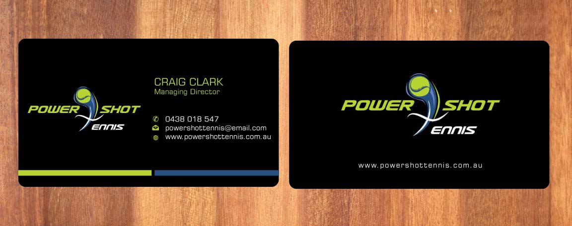 Visitenkarten-Design von Sbss für Power Shot Tennis | Design #1477113