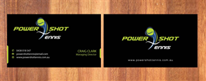 Business Card Design by Sbss for Power Shot Tennis | Design: #1477121