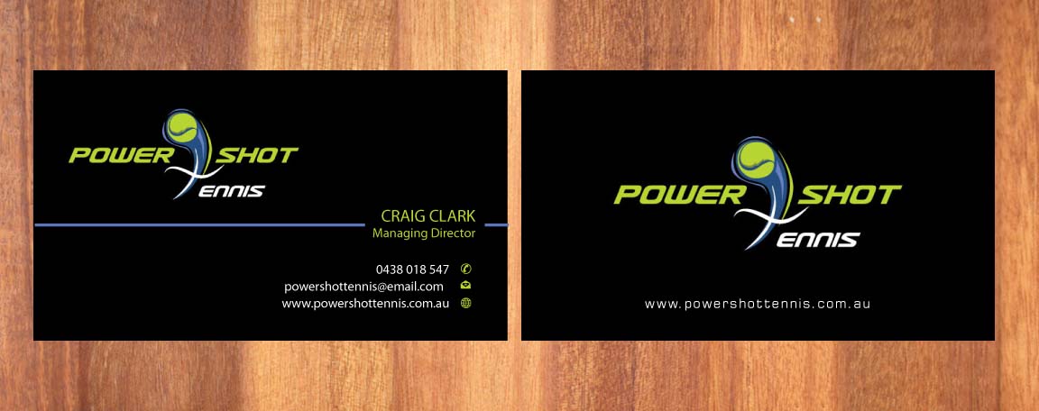 Diseño de Tarjeta de Presentación por Sbss para Power Shot Tennis | Diseño #1477123