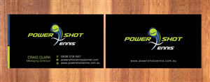 Business Card Design by Sbss for Power Shot Tennis | Design: #1477125
