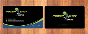 Business Card Design by Sbss for Power Shot Tennis | Design: #1477129