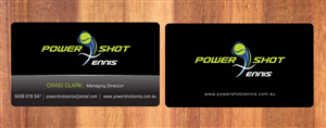 Business Card Design by Sbss for Power Shot Tennis | Design: #1477133