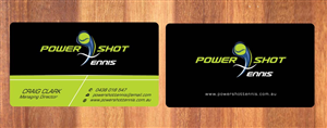 Business Card Design by Sbss for Power Shot Tennis | Design: #1477138
