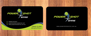Business Card Design by Sbss for Power Shot Tennis | Design: #1477142