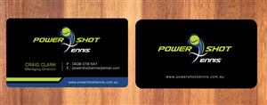 Business Card Design by Sbss for Power Shot Tennis | Design: #1477533