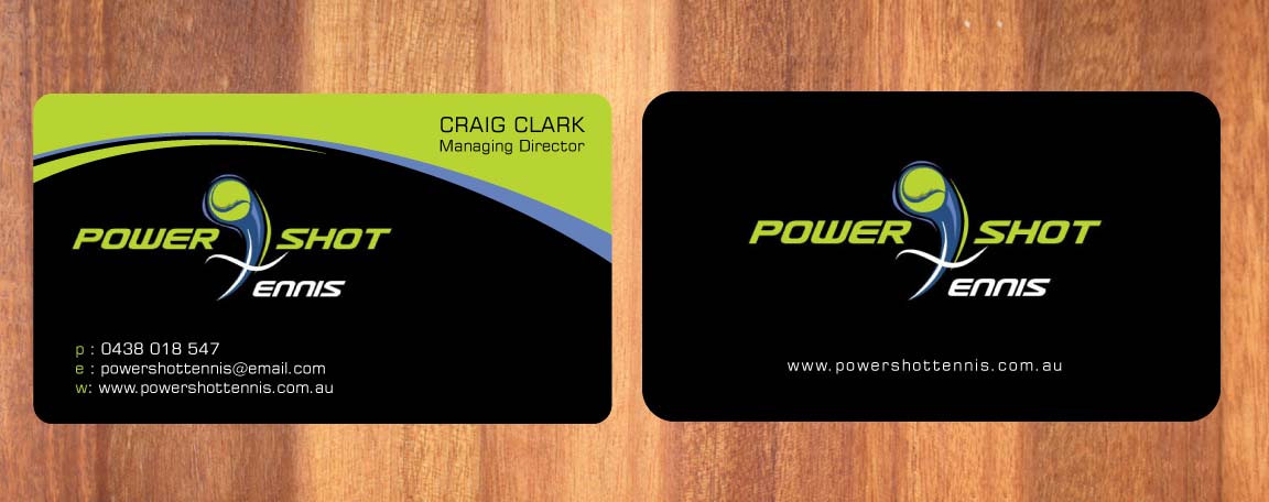 Diseño de Tarjeta de Presentación por Sbss para Power Shot Tennis | Diseño #1477535