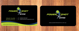 Business Card Design by Sbss for Power Shot Tennis | Design: #1477537
