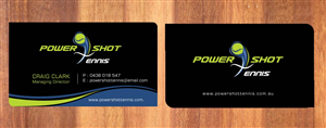 Business Card Design by Sbss for Power Shot Tennis | Design: #1477539