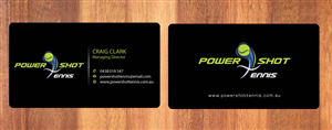 Business Card Design by Sbss for Power Shot Tennis | Design: #1477569